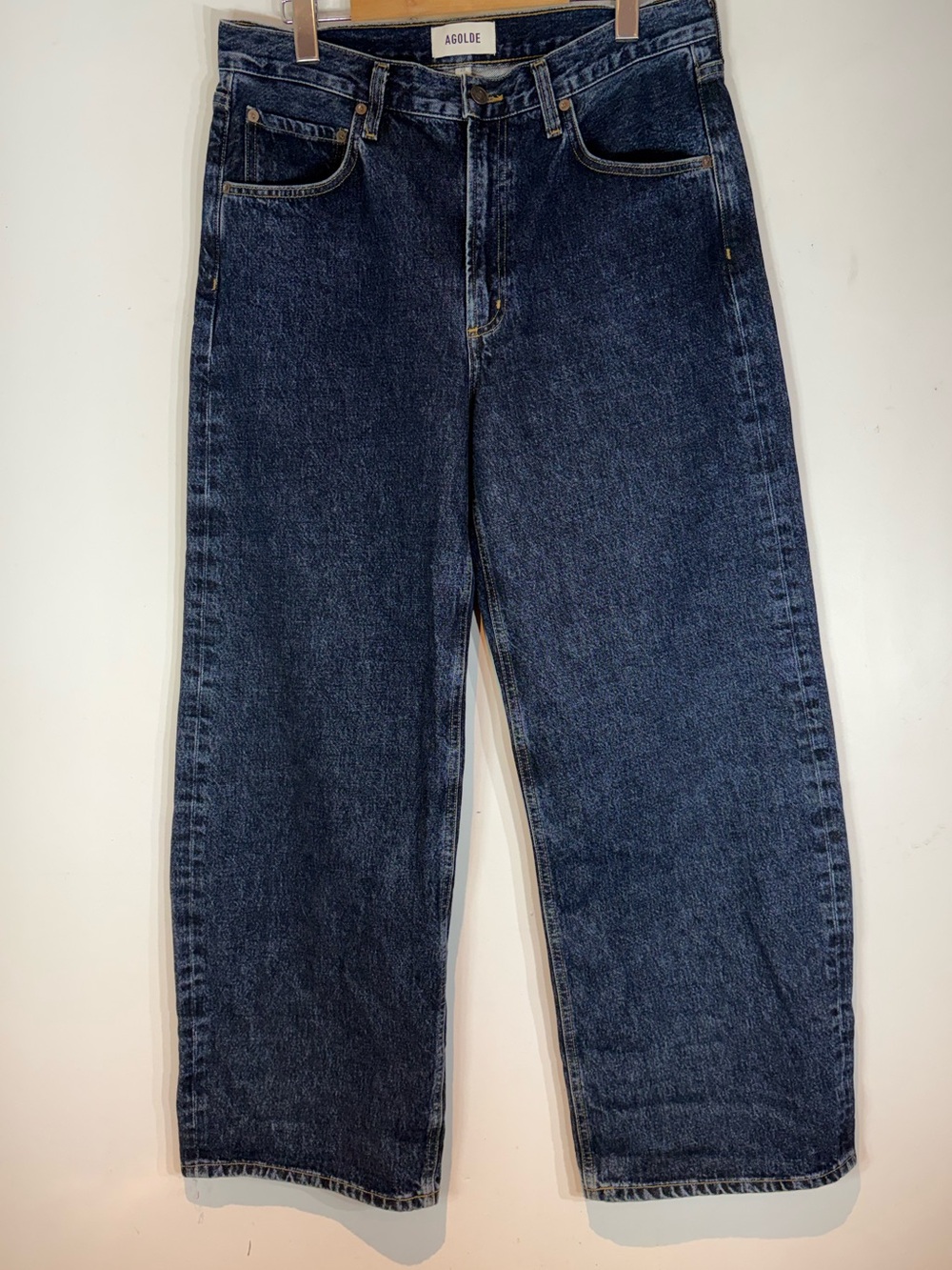 AGOLDE Low Curve Jeans Pendulum Wash Size 29 Wide Leg Barrel Denim - Picture 12 of 15